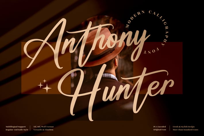 Anthony Hunter Signature Font