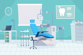 Dentist's Office - Illustration Background