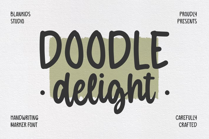 Doodle Delight a Rounded Marker Script Font