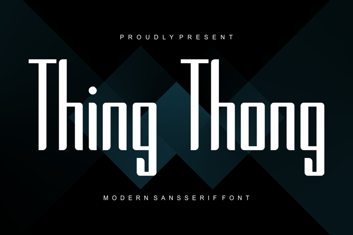 Thing Thong - Tall & Condensed Font