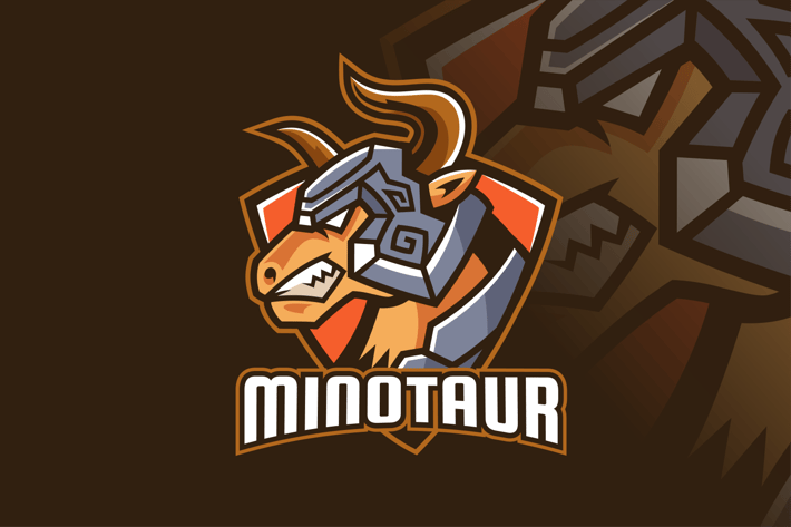 Armored Minotaur Team Logo Design
