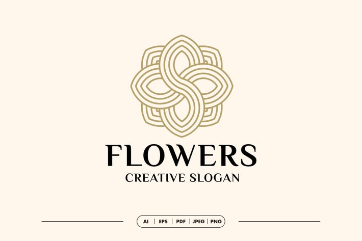 Flower Luxury Logo