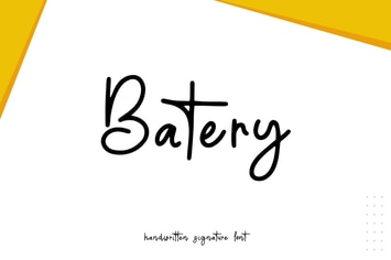 Batery - Script Handwritten Font