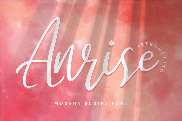 Anrise | Modern Script Font
