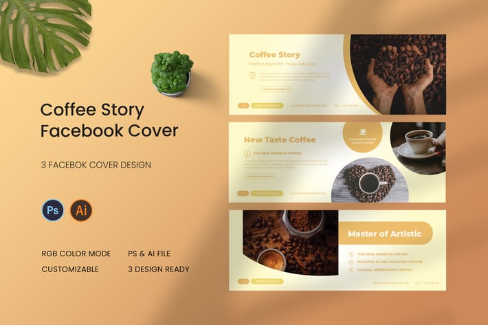 Coffee Story Facebook Cover