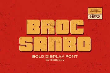 Broc Sanbo - Bold Retro Font