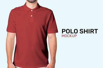 Men's Polo Shirt Mockup