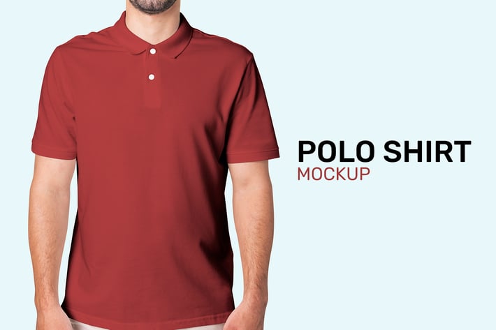 Men's Polo Shirt Mockup