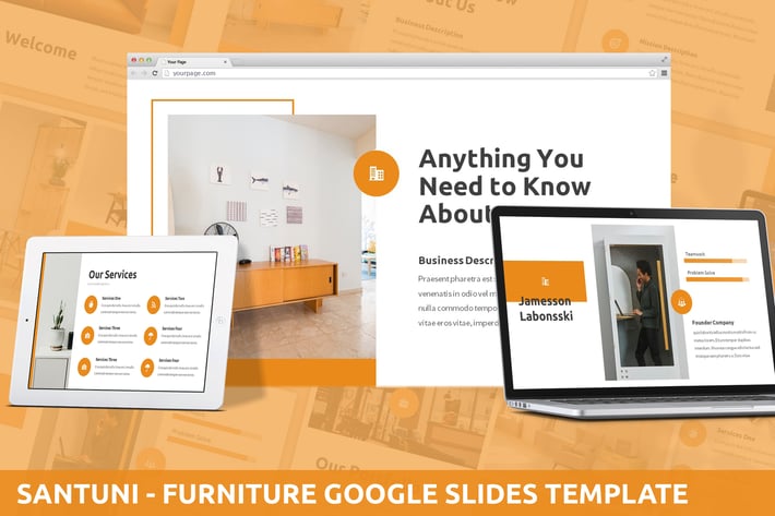 Santuni - Furniture Google Slides Template
