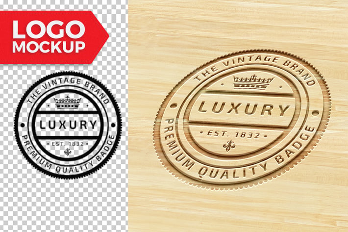 Wood Logo Mock-Up 