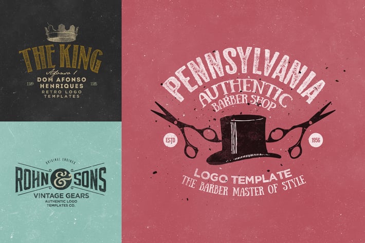 Retro Logo Templates V.10