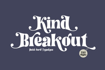 Kind Breakout - Retro Serif Font
