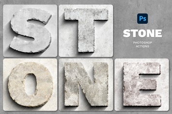 Stone Effect Photoshop Action