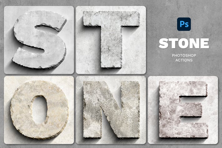 Stone Effect Photoshop Action