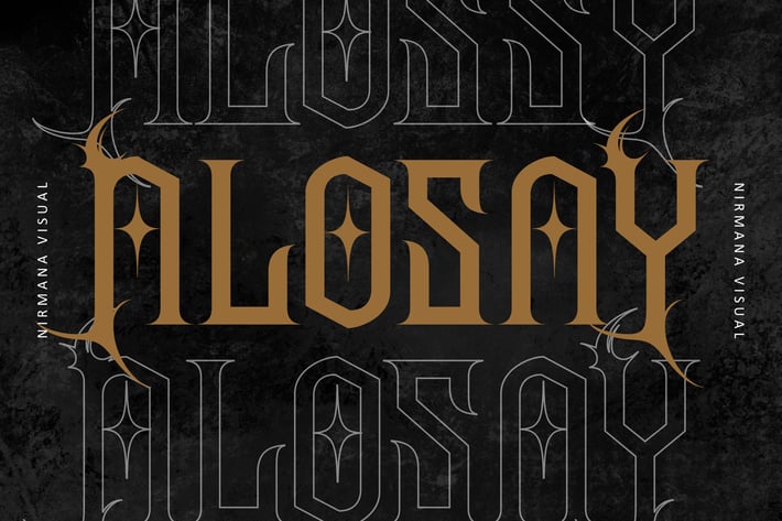 Alosay Gothic - Blackletter Fonts