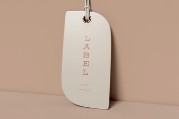 Label Price Tag Mockup