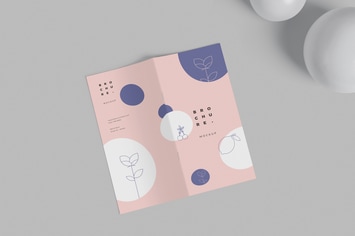 Softcover Rectangle Brochure Mockups