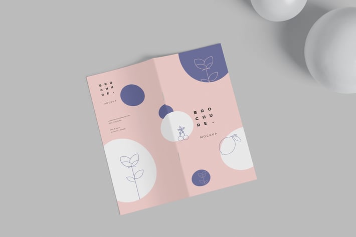 Softcover Rectangle Brochure Mockups
