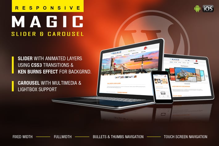  Magic Responsive Slider and Carousel - WP Plugin