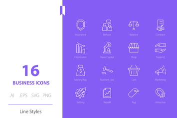 Creative Business Icons Line