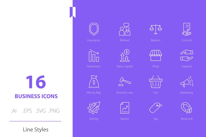 Creative Business Icons Line