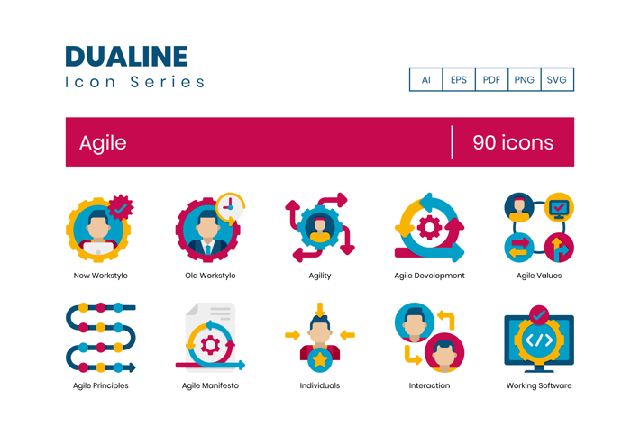 90 Agile Icons