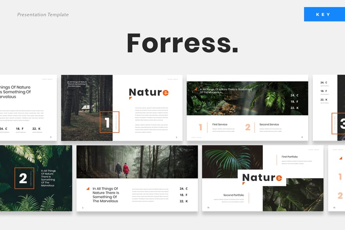 Foress - Nature Keynote Presentation Template
