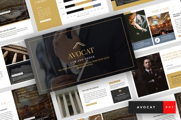 Avocat - Lawyer PowerPoint Template