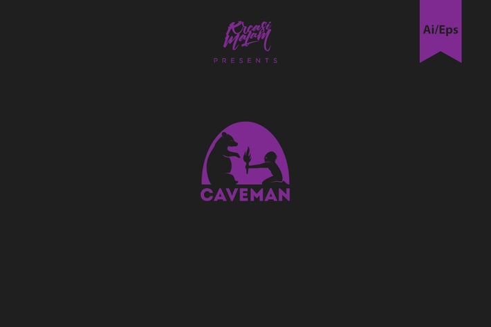 Caveman Logo Template