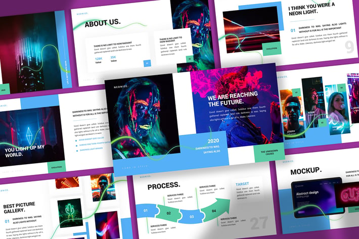 Neonize - Neon Keynote Template