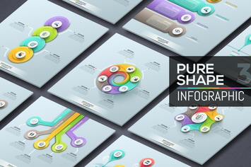 Pure Shape Infographics. Part 3