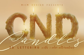 Candle Light – 3D Lettering