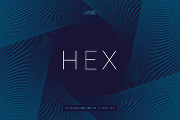 Hex | Geometric Spiral Backgrounds | Vol. 01