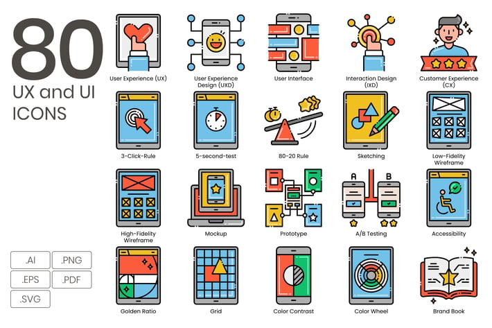 UX and UI Icons 