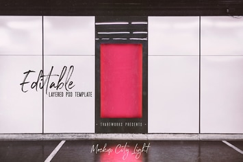 City Light Board Poster Mockup 15