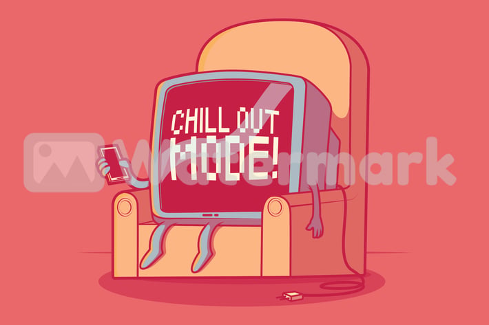 TV character on the couch