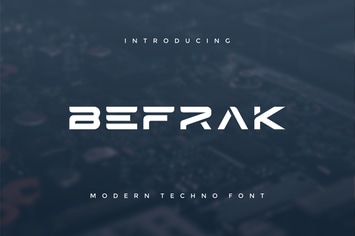 Befrak - Modern Techno Font