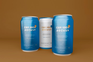 Soda Can Mockup