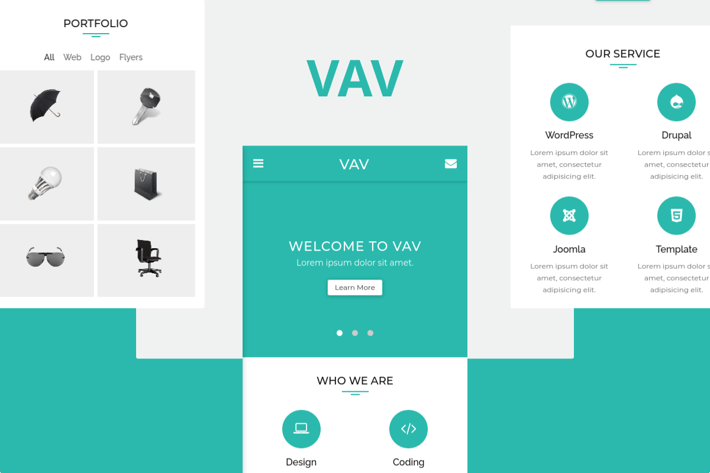 VAV - Clean Mobile Template