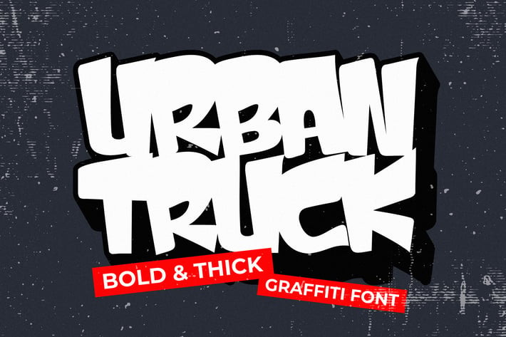 Urban Truck - Thick Graffiti Font