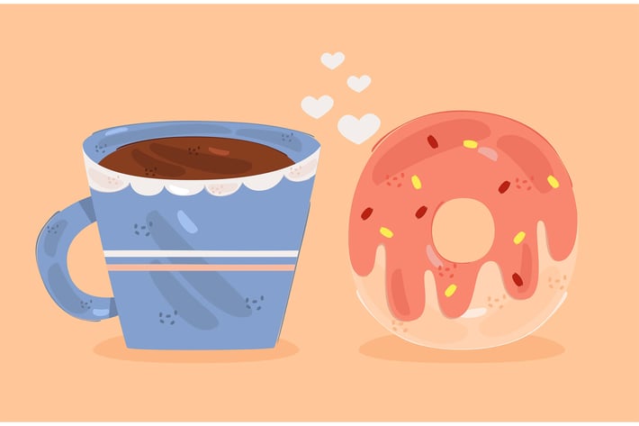 Donut and Coffee Illustration (2)