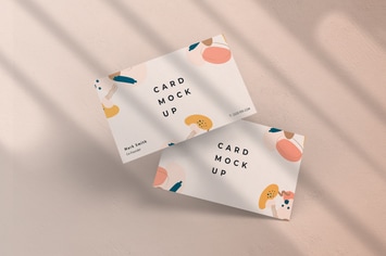 Realistic Business Card Mockup PSD Template