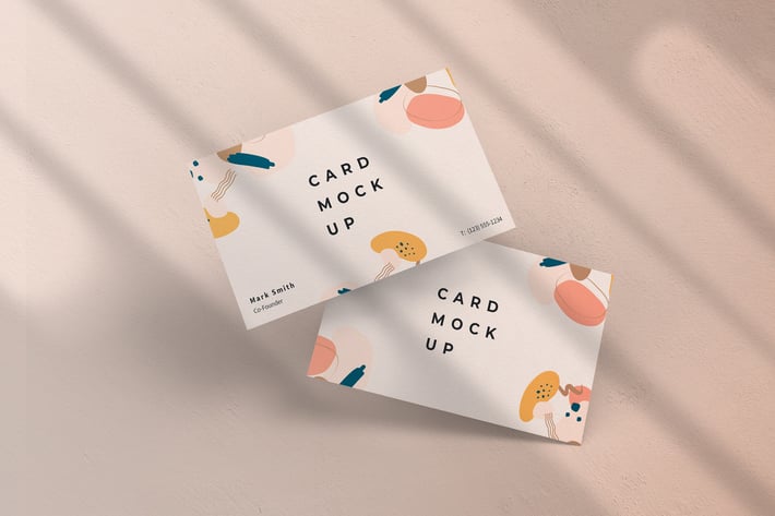 Realistic Business Card Mockup PSD Template