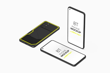 8T Cyberpunk Phone Mockup