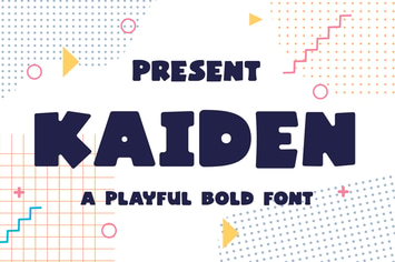 Kaiden Typeface - A Playful Bold Font