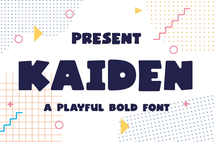 Kaiden Typeface - A Playful Bold Font