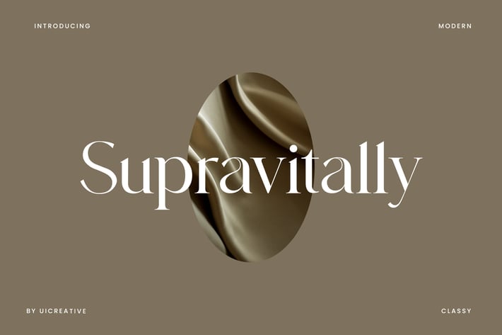 Supravitally Luxury Serif Font
