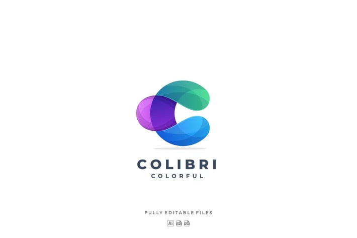 Abstract Letter C Colorful Logo