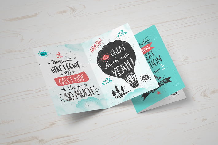 Invitation / Greeting Card Mock-Up