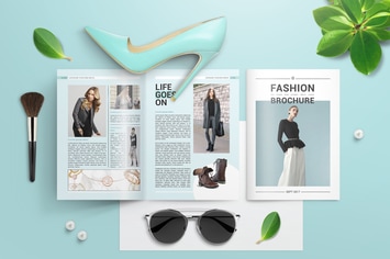 A4 Bifold Brochure Mockups